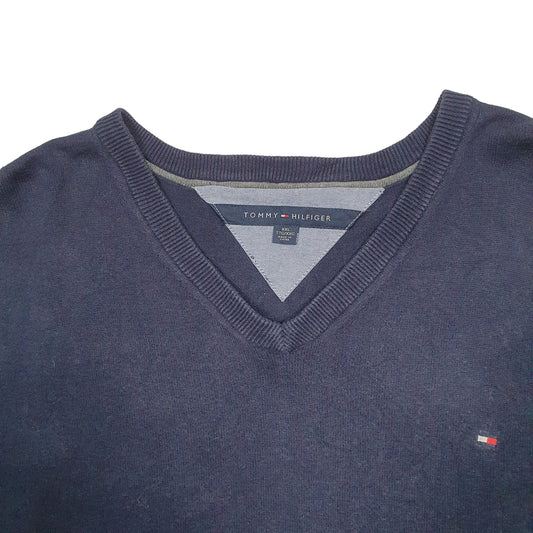 Mens Navy Tommy Hilfiger Knit Crewneck Jumper