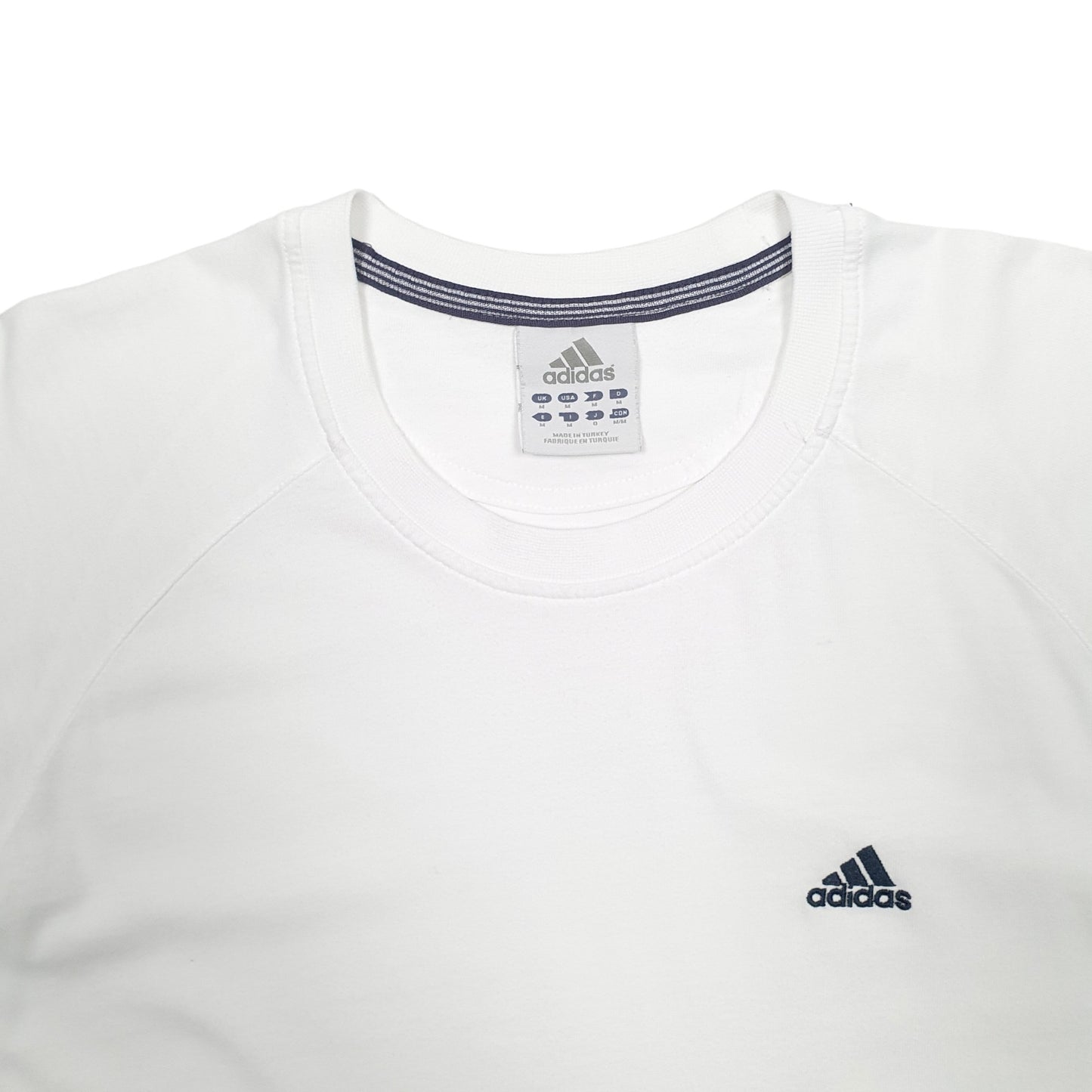 Mens White Adidas  Short Sleeve T Shirt