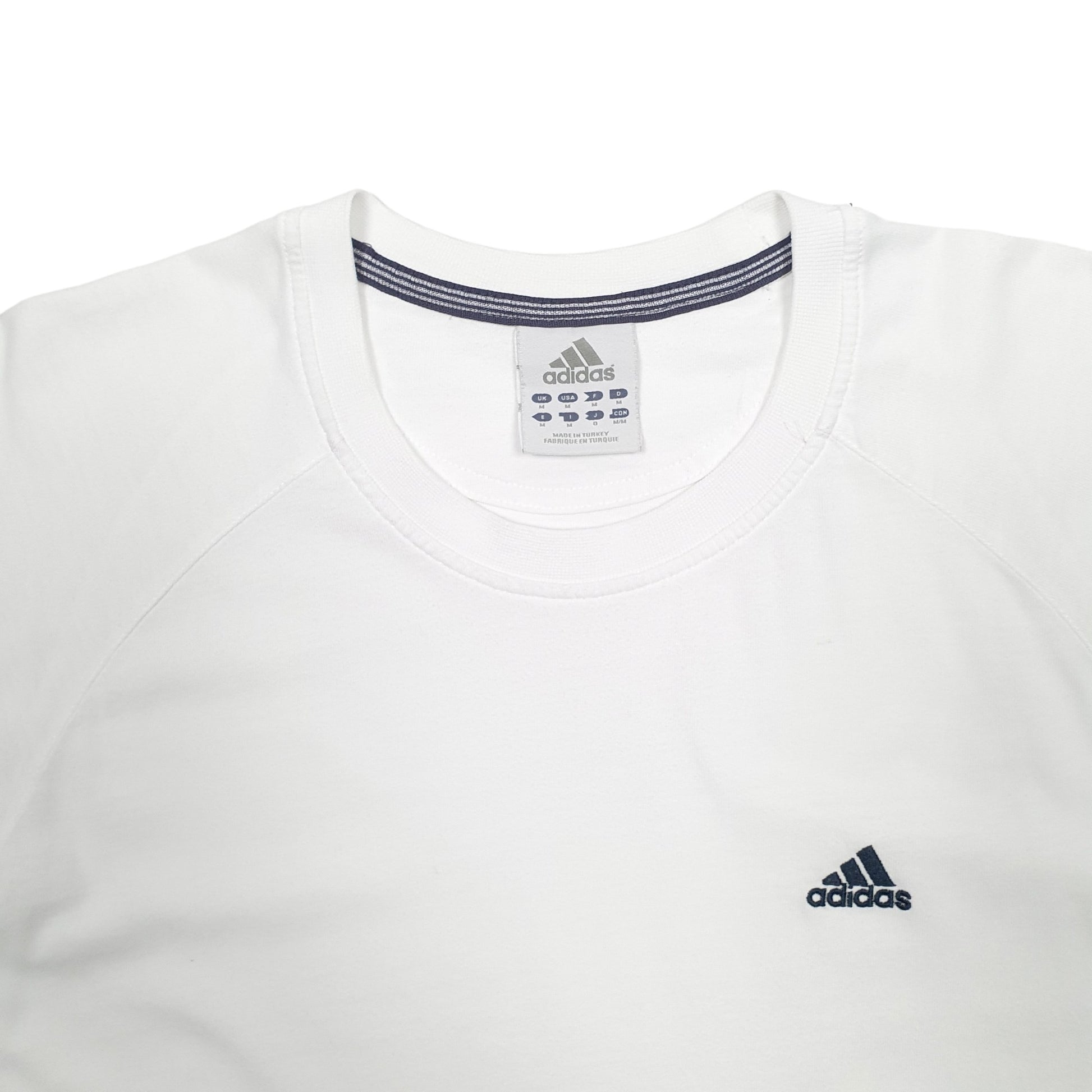 Mens White Adidas  Short Sleeve T Shirt