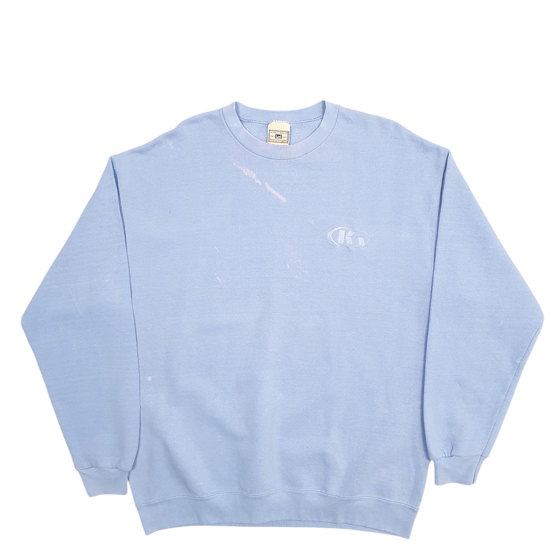 Mens Blue Lee  Crewneck Jumper