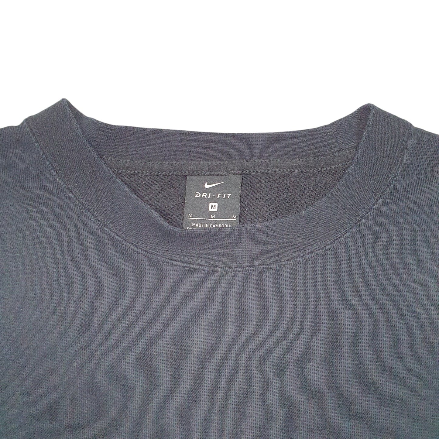 Mens Black Nike Dri Fit Just Do It Crewneck Jumper