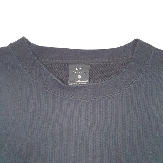 Mens Black Nike Dri Fit Just Do It Crewneck Jumper