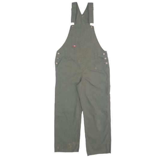 Mens Khaki Dickies Overalls Bib Cut Offs Dungaree Trousers