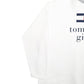 Womens White Tommy Hilfiger Tommy Girl Spellout Crewneck Jumper