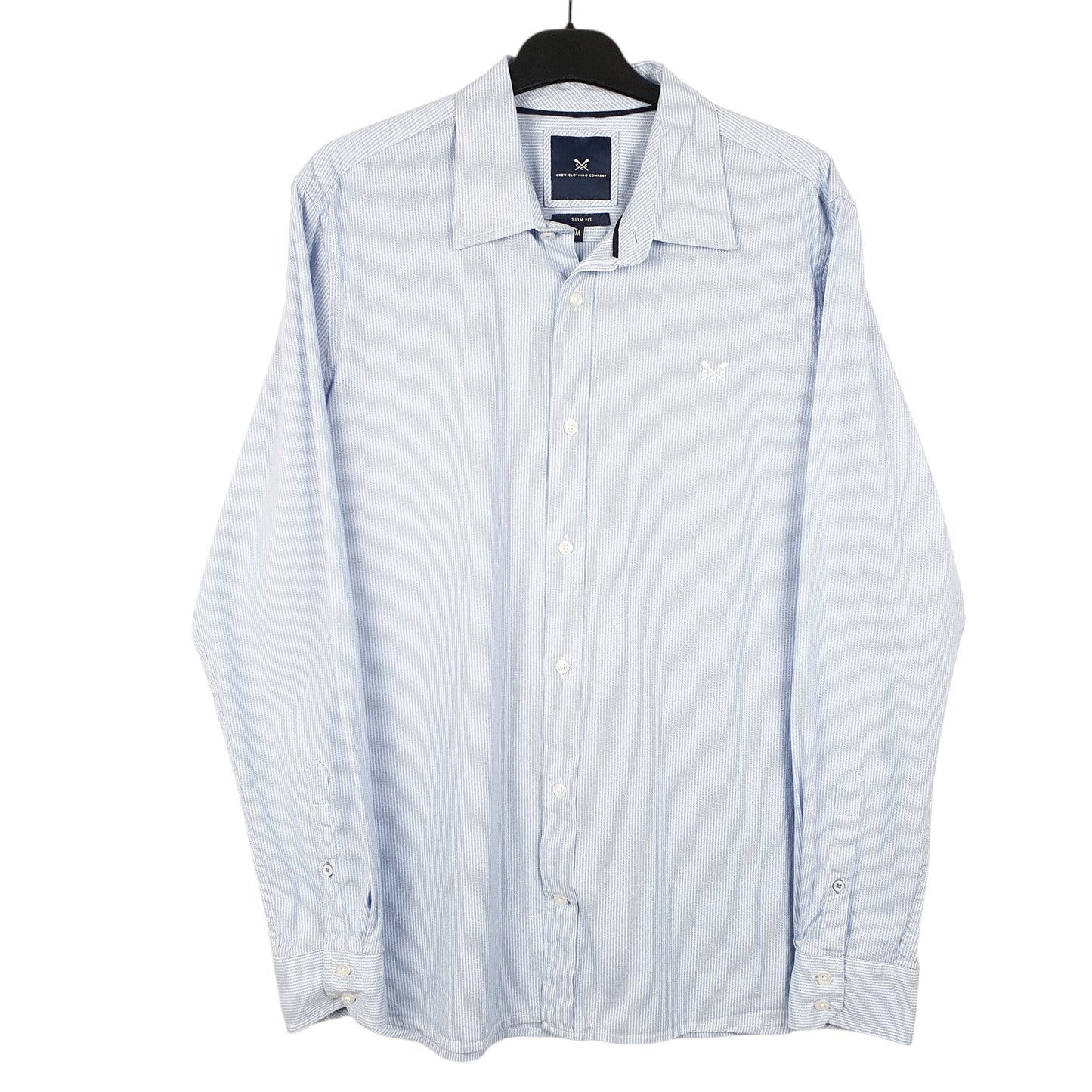 Mens Blue Crew Clothing Company  Long Sleeve Shirt