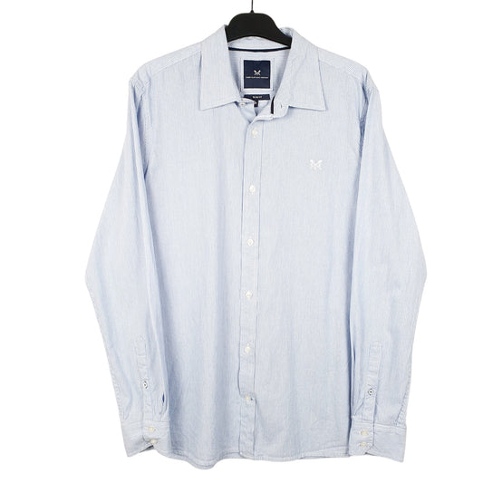 Mens Blue Crew Clothing Company  Long Sleeve Shirt