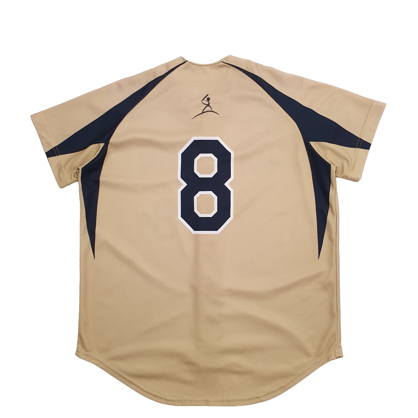 Mens Gold Rawlings Baseball Jersey Cadets Short Sleeve T Shirt