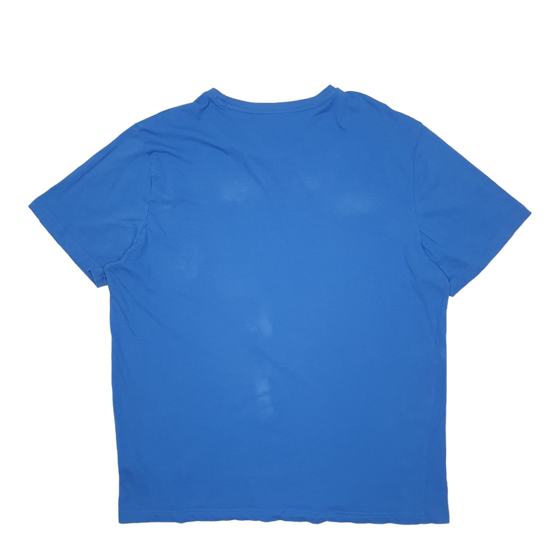 Mens Blue Puma Spellout Short Sleeve T Shirt