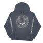 Mens Black Harley Davidson Military Hoodie Jumper