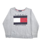 Womens Grey Tommy Hilfiger Spellout Crewneck Jumper