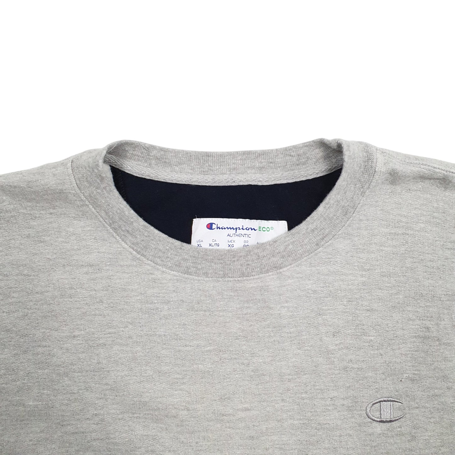 Mens Grey Champion  Crewneck Jumper