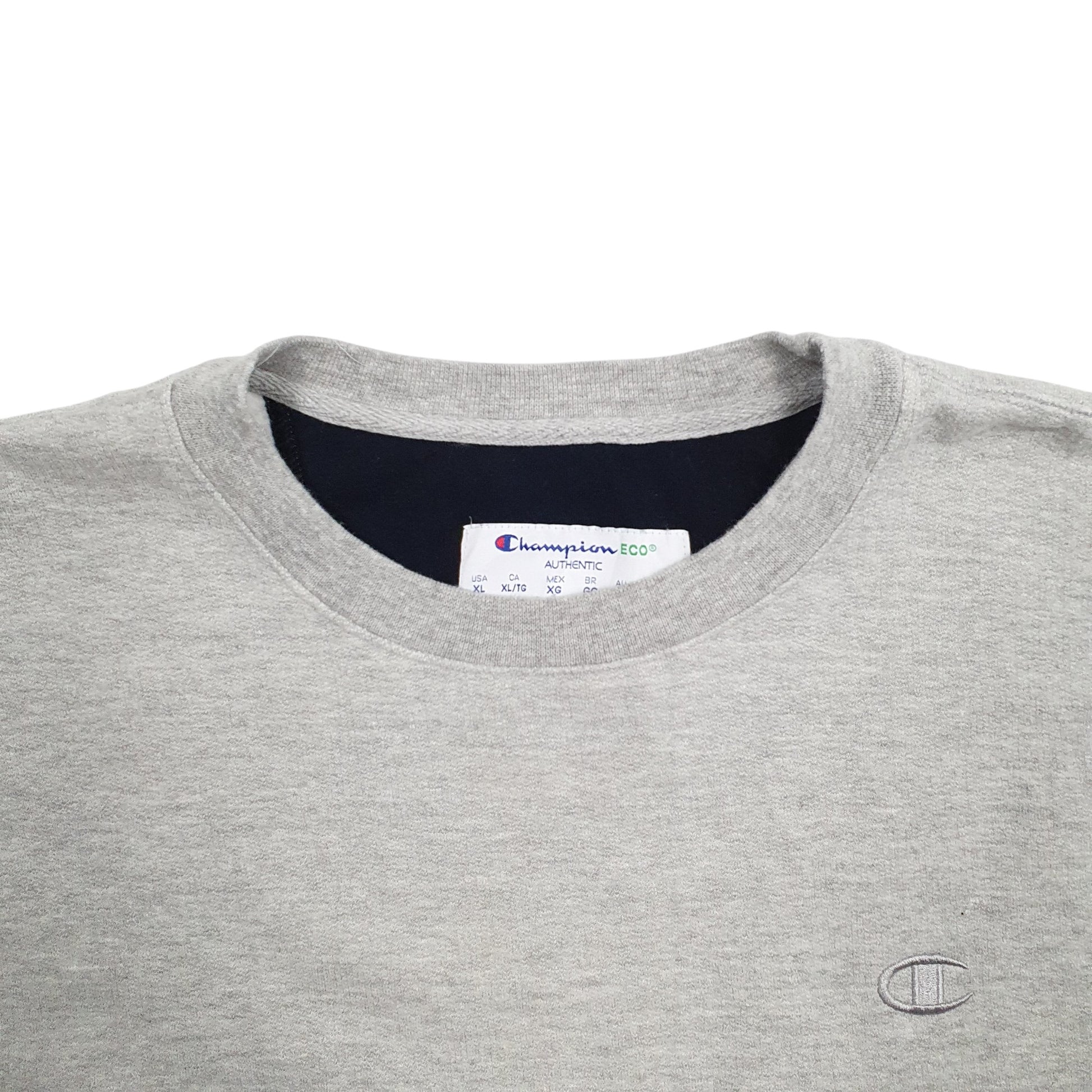 Mens Grey Champion  Crewneck Jumper