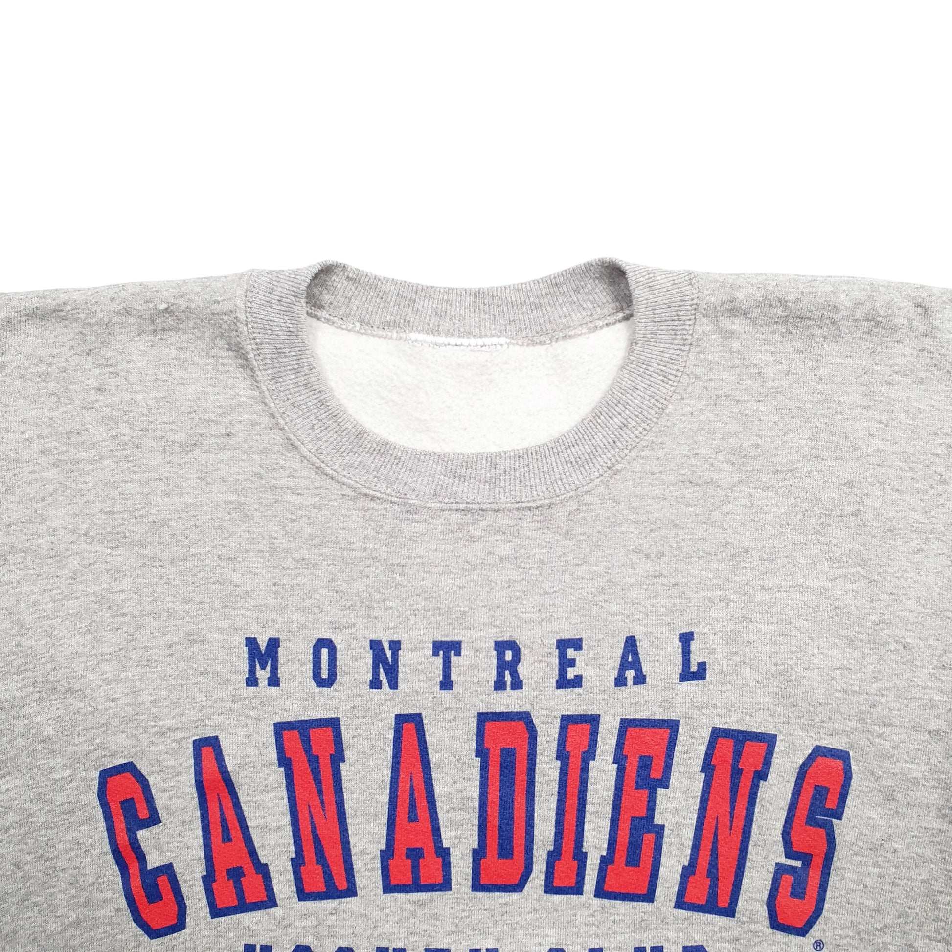 Womens Grey Nutmeg Mills Montreal Canadiens Hockey Spellout Crewneck Jumper