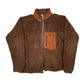 Mens Brown Patagonia Classic Retro Full Zip Jumper
