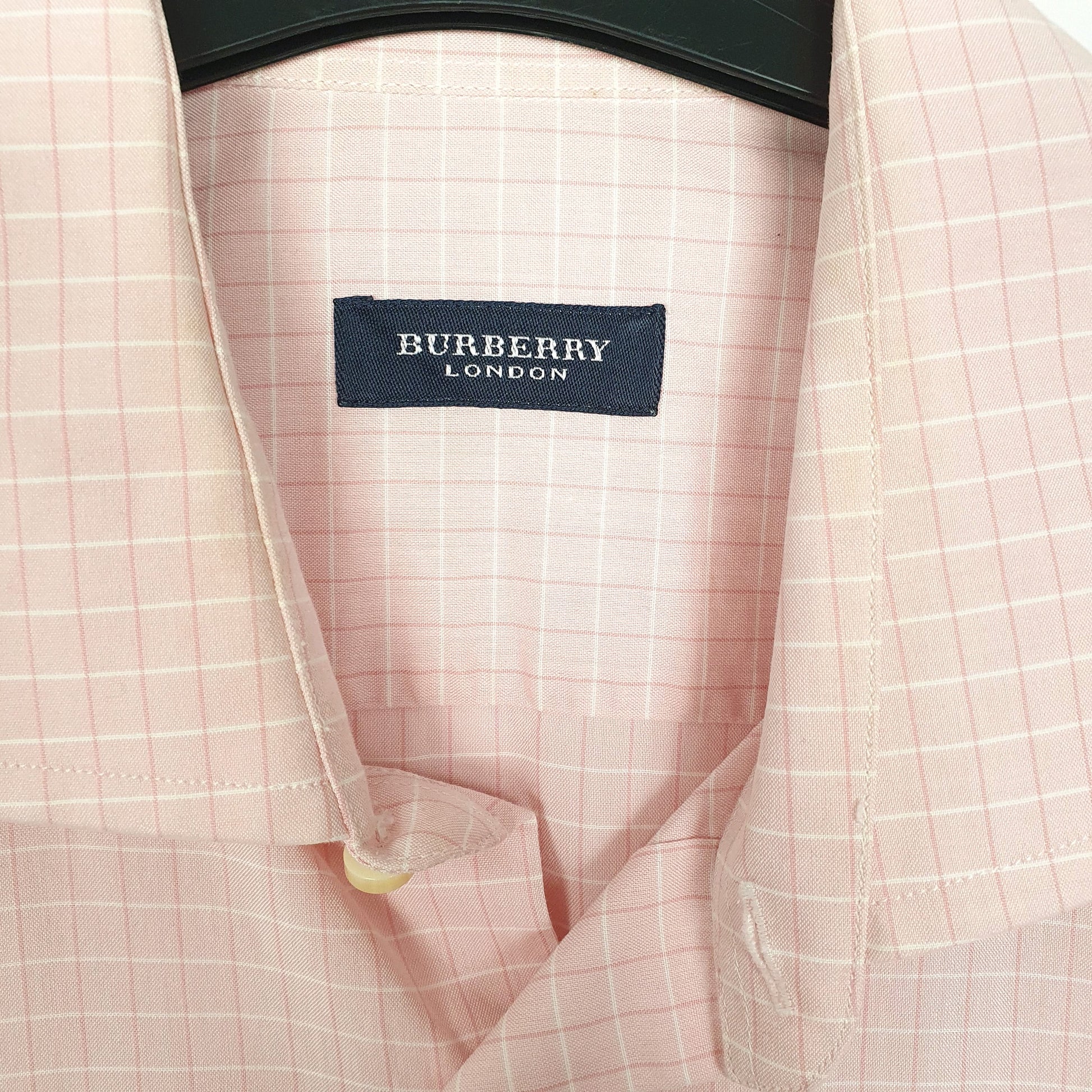 Mens Pink Burberry London Short Sleeve Shirt