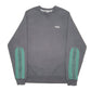 Mens Black Fila Raglan Crewneck Jumper