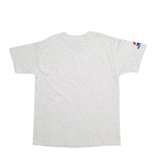 Mens Grey Fruit Of The Loom Single Stitch Vintage 90s Savemart Center 2003 Short Sleeve T Shirt