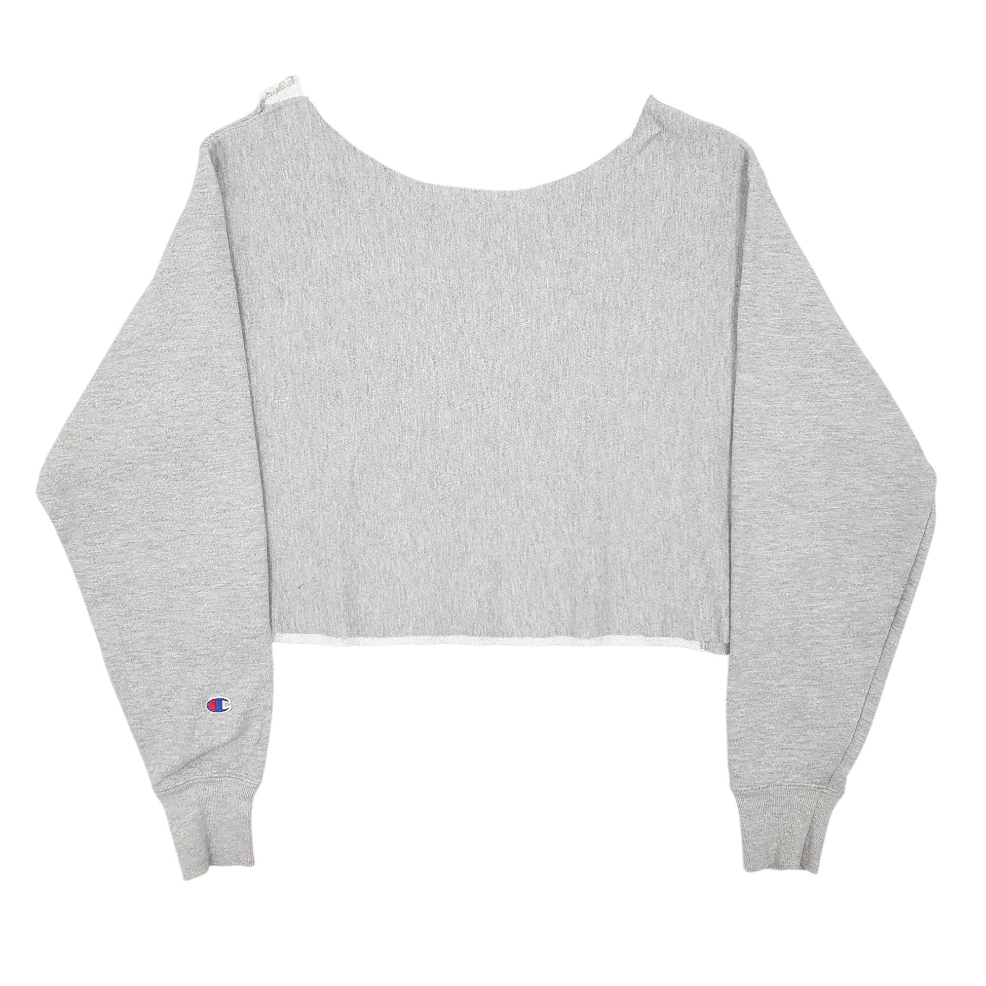 Womens Champion Grey Crewneck Crop Top Jumper XL – Bundl Clothing