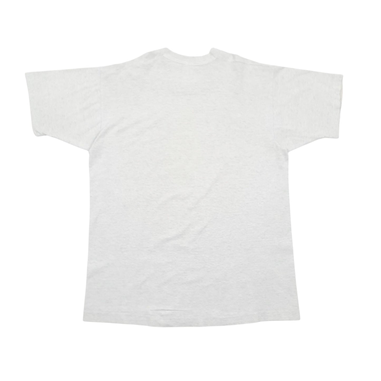 Mens Grey Fruit Of The Loom Single Stitch Vintage 90s Short Sleeve T Shirt