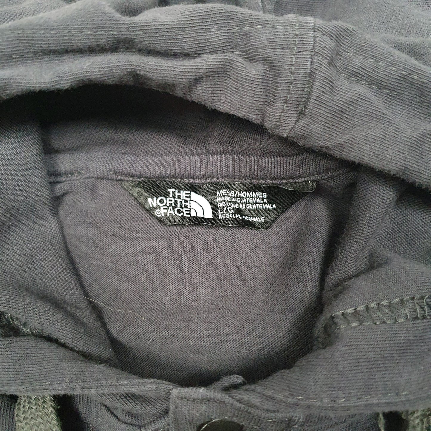 Mens Grey The North Face Hooded Snap Button Long Sleeve T Shirt