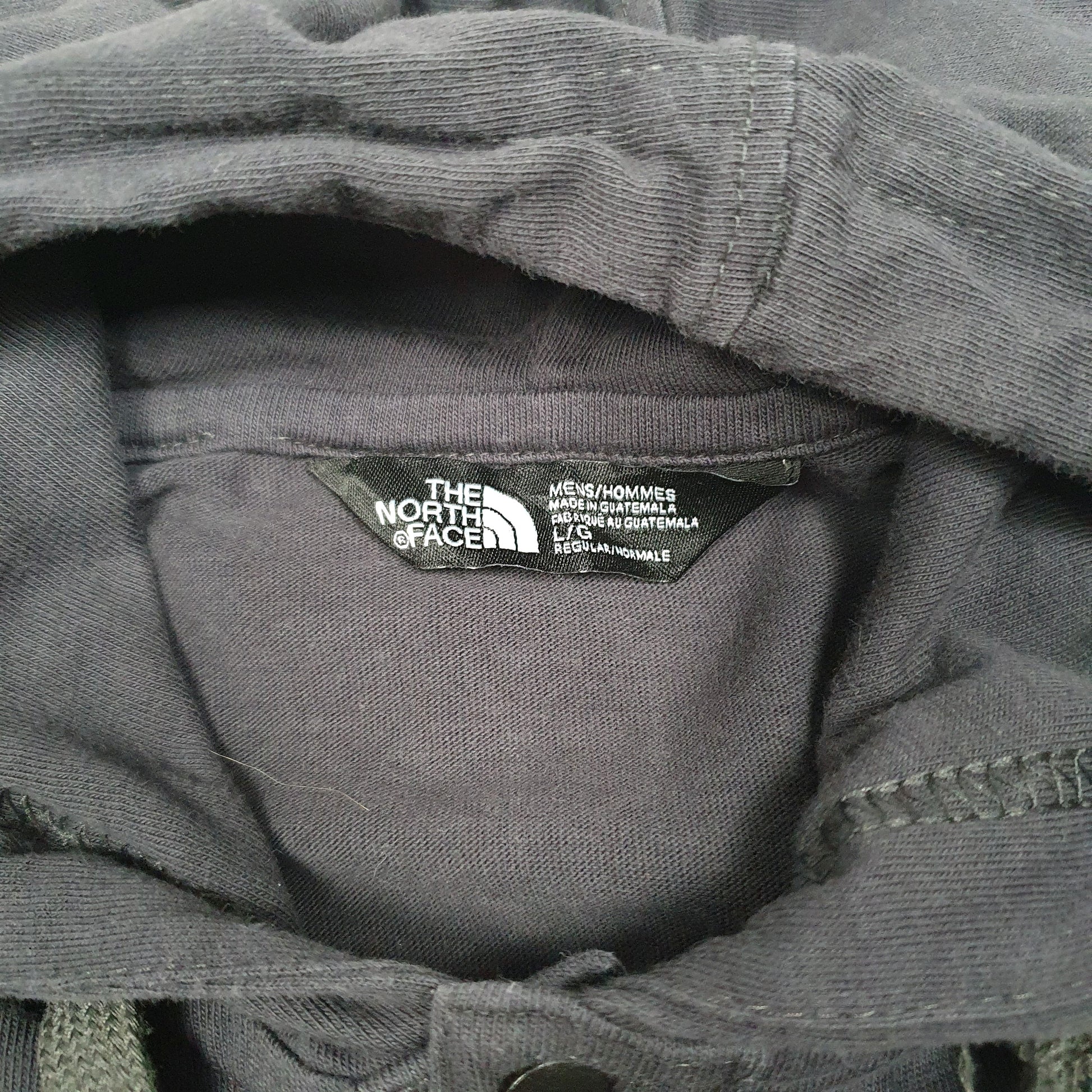 Mens Grey The North Face Hooded Snap Button Long Sleeve T Shirt