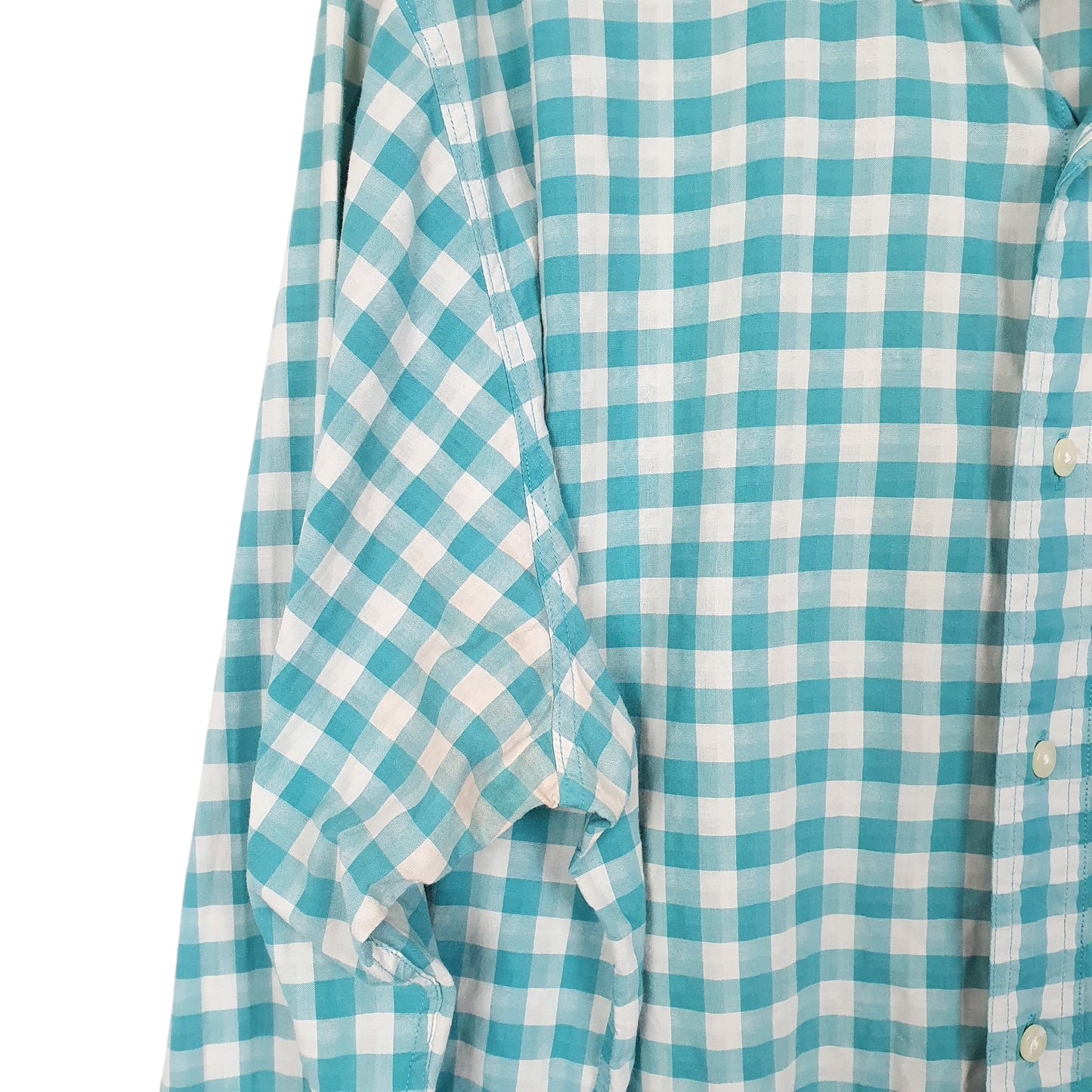 Mens Turquoise Nautica Bit Trimmer Long Sleeve Shirt