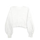Womens White Sunday Brst  Crewneck Jumper