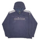 Mens Navy Adidas Spellout Hoodie Jumper