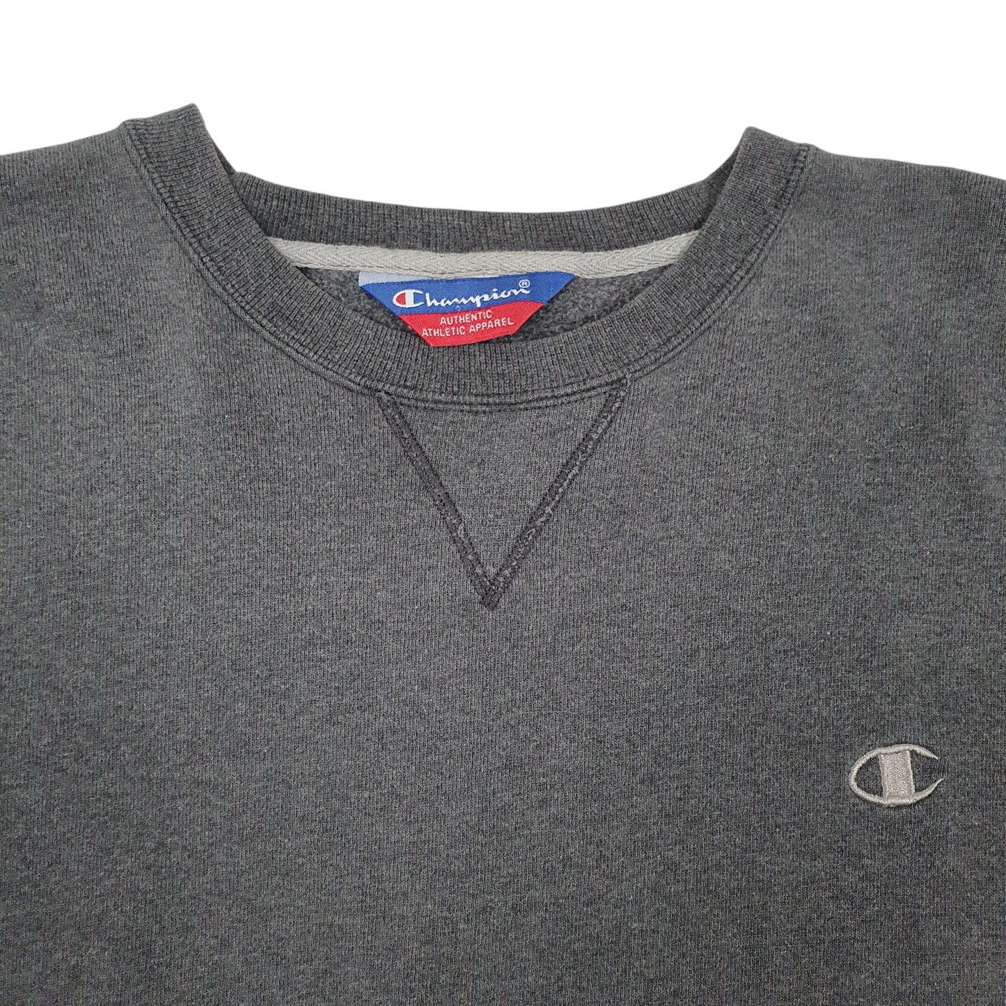 Mens Grey Champion  Crewneck Jumper