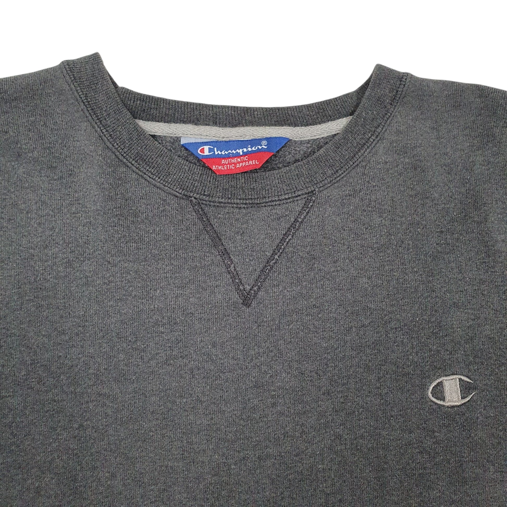 Mens Grey Champion  Crewneck Jumper