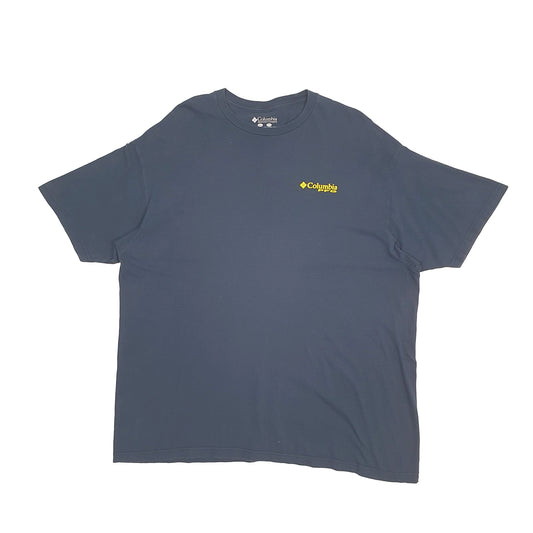 Mens Navy Columbia Sportswear PFG Fishing Short Sleeve T Shirt