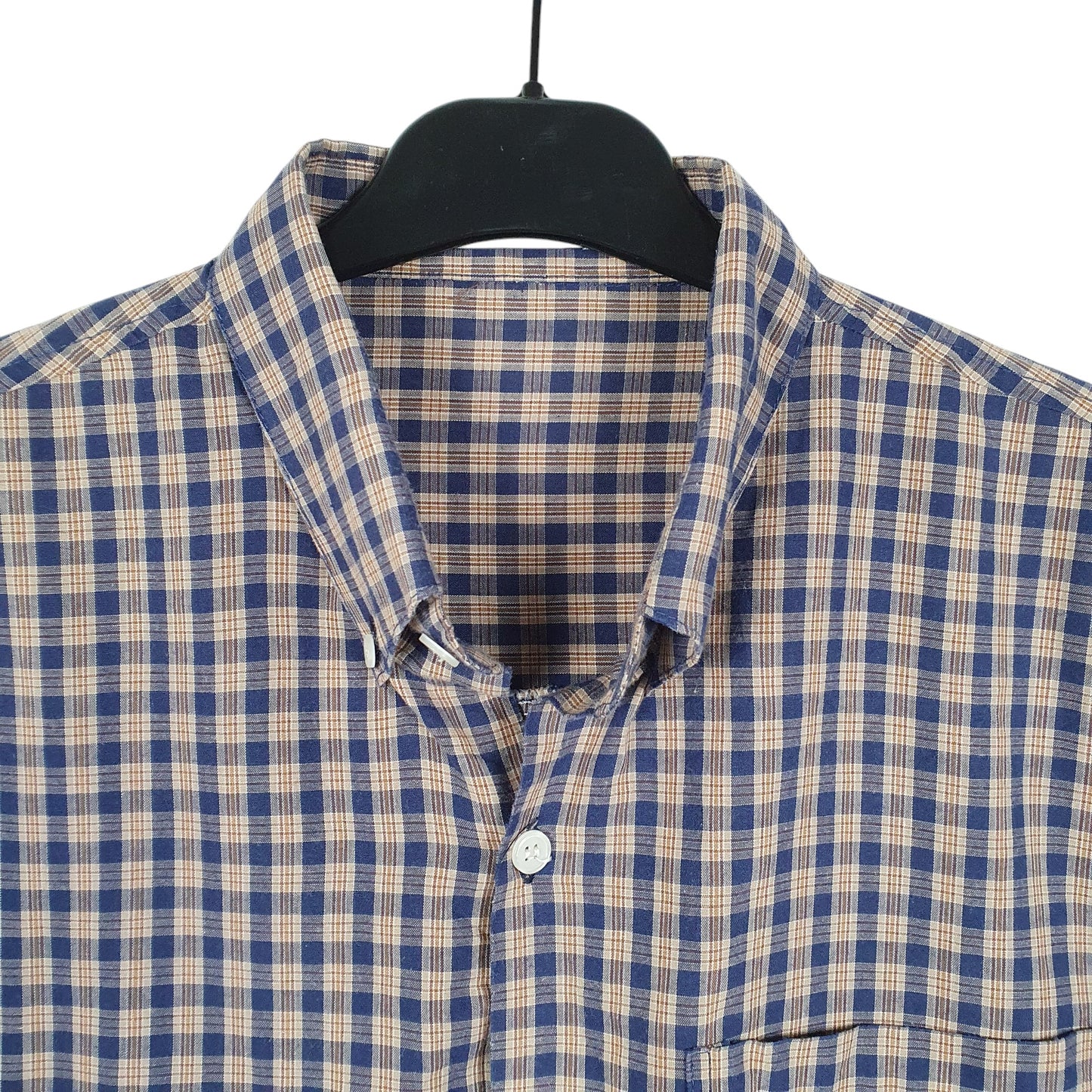 Mens Beige Armani Emporio Long Sleeve Shirt