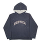 Mens Navy Nautica Spellout Hoodie Jumper