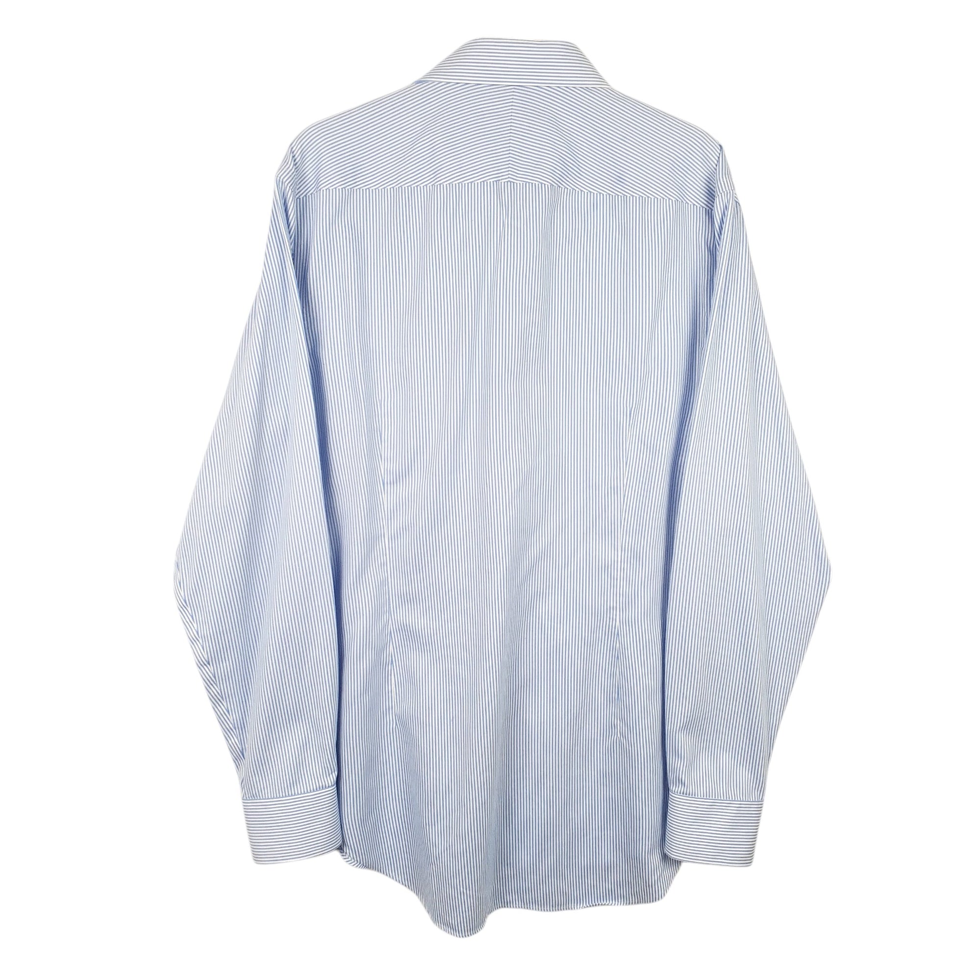 Mens Blue Moss Tailored London Long Sleeve Shirt