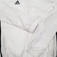 Mens White Adidas Lightweight Running Workout  Coat