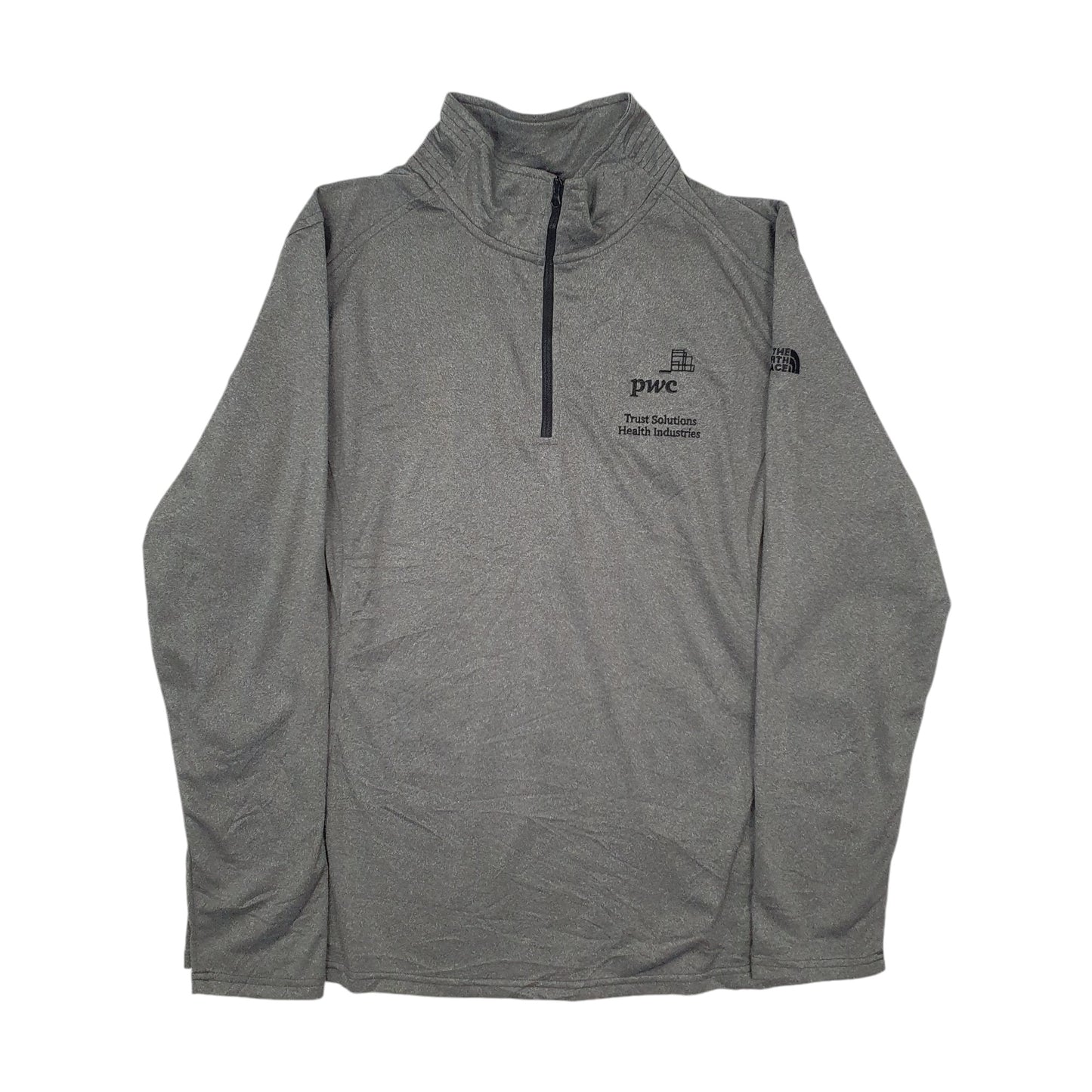 Womens Grey The North Face PWC Quarter Zip Jumper