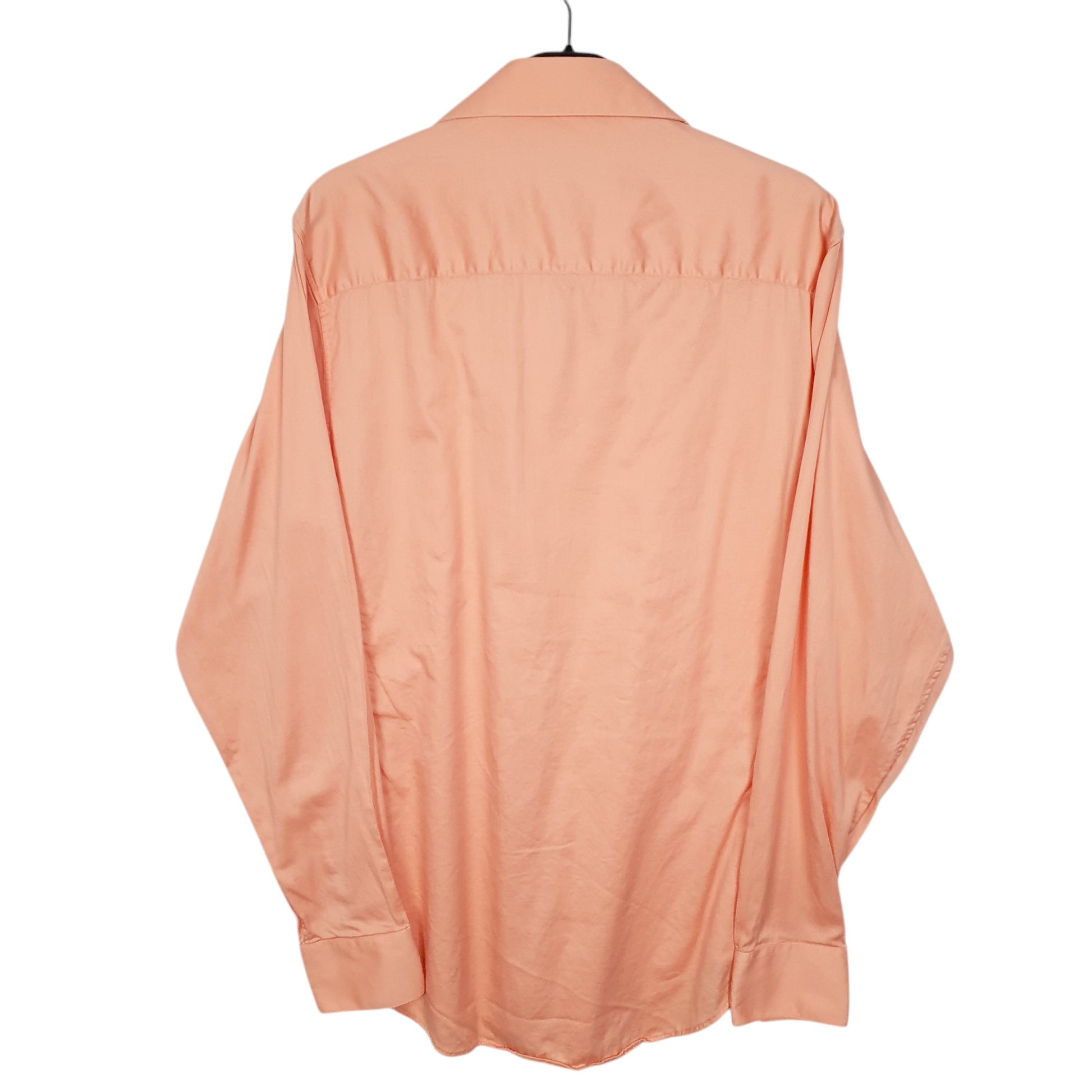 Mens Peach Calvin Klein Stretch Long Sleeve Shirt