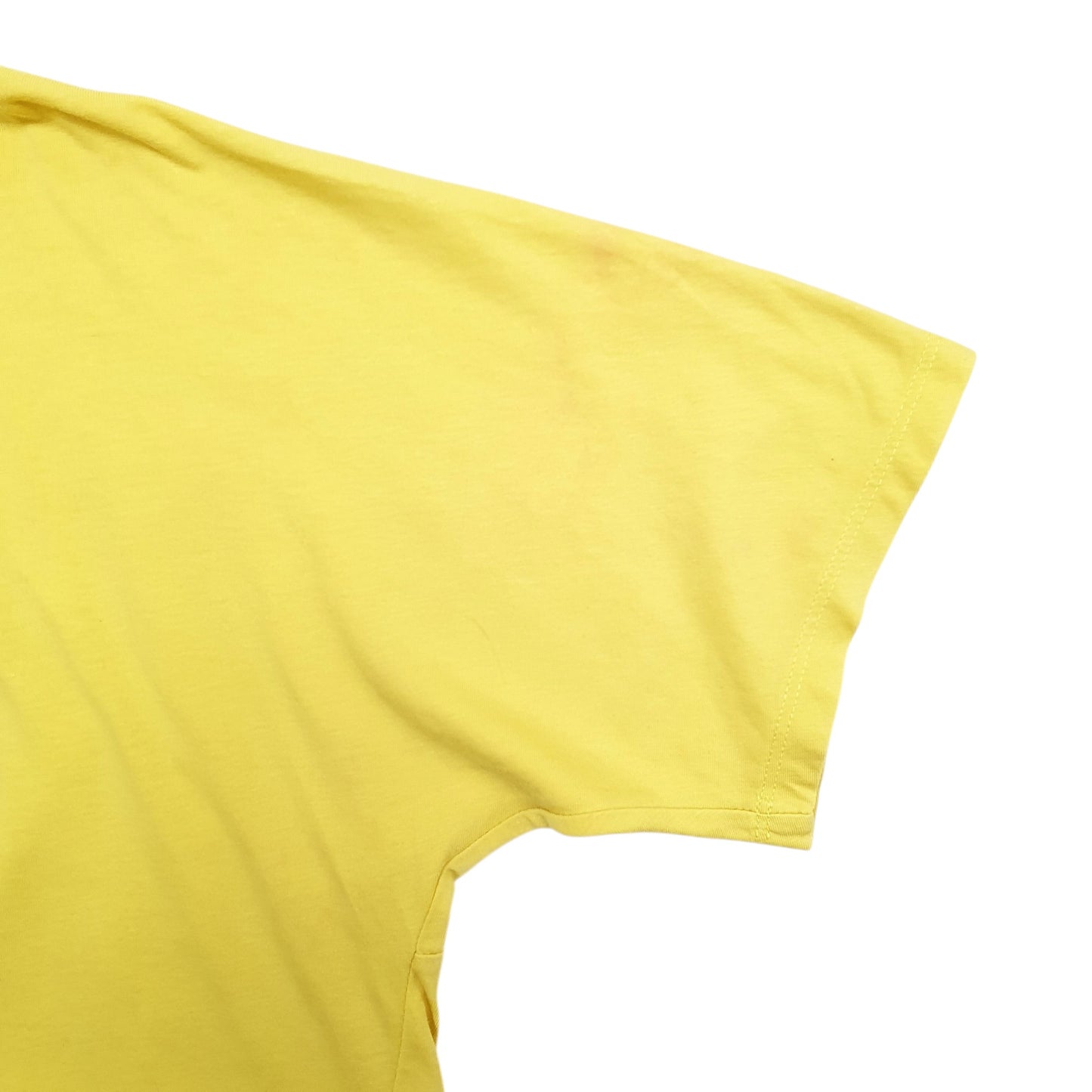 Mens Yellow Tommy Hilfiger Spellout Short Sleeve T Shirt