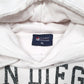Womens White Freeway Exchange San Diego California Spellout USA Hoodie Jumper