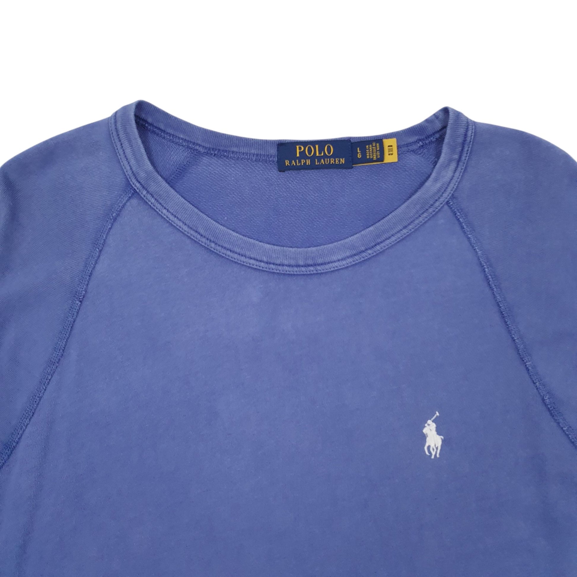Mens Blue Polo Ralph Lauren Lightweight Crewneck Jumper