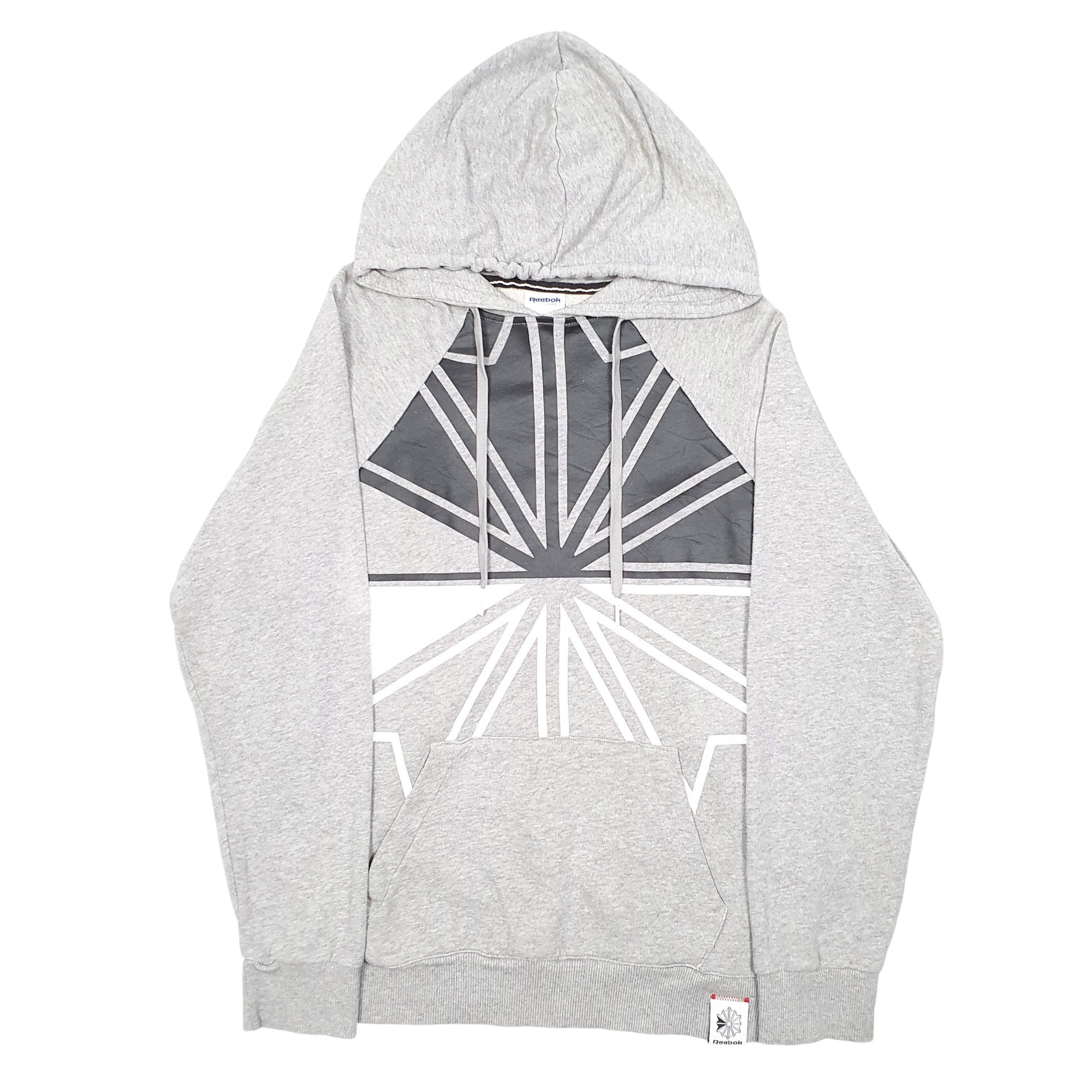 Mens Grey Reebok Classic Hoodie Jumper