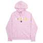 Womens Pink Champion Spellout Hoodie Jumper