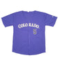 Mens Purple Unbranded MLB Baseball Jersey Colorado Rockies USA Taco Bell Short Sleeve T Shirt