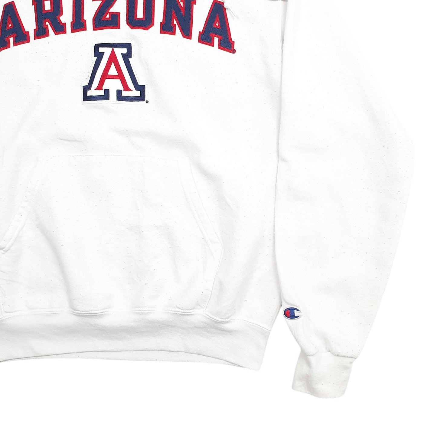 Womens White Champion Arizona Spellout Hoodie Jumper