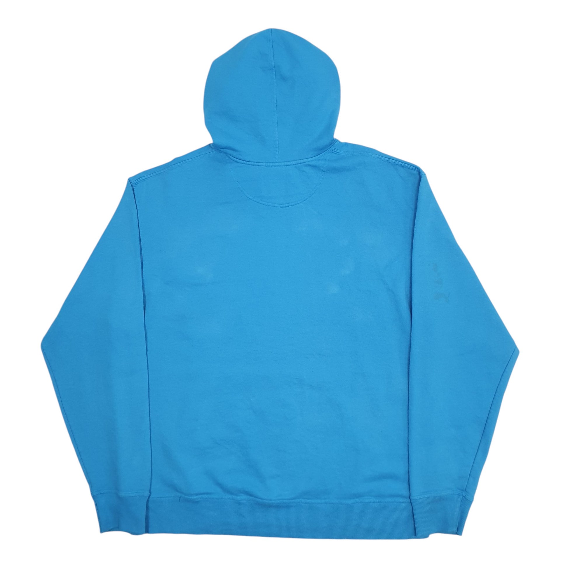 Mens Blue Champion Spellout Hoodie Jumper