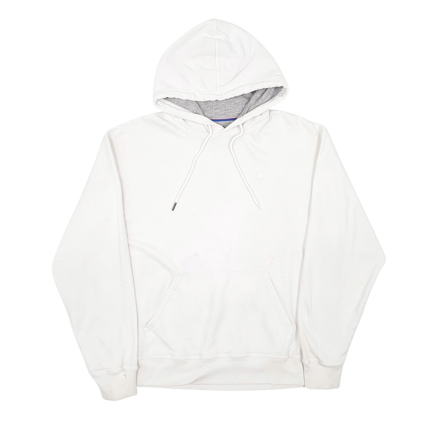 Mens White Champion  Hoodie Jumper