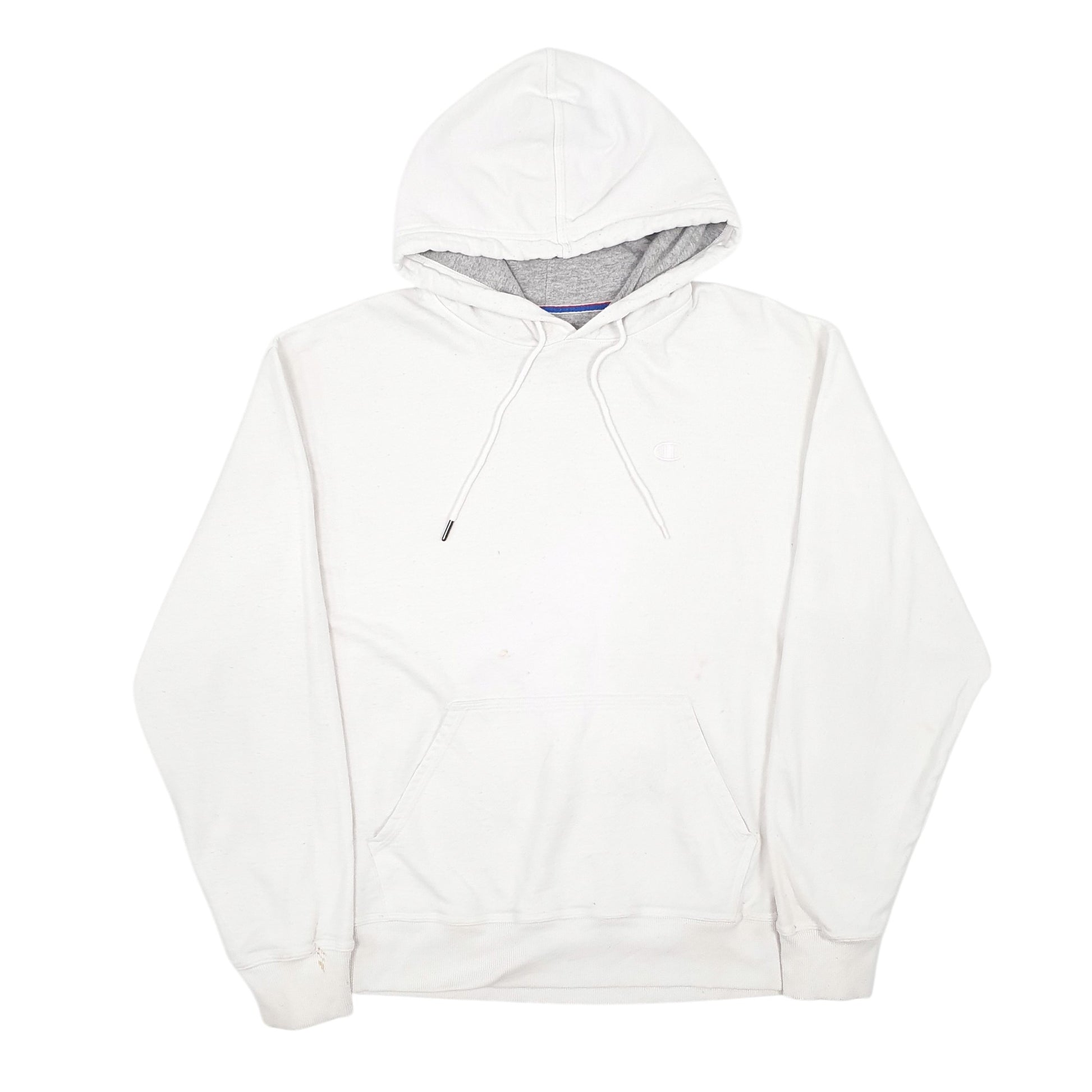 Mens White Champion  Hoodie Jumper