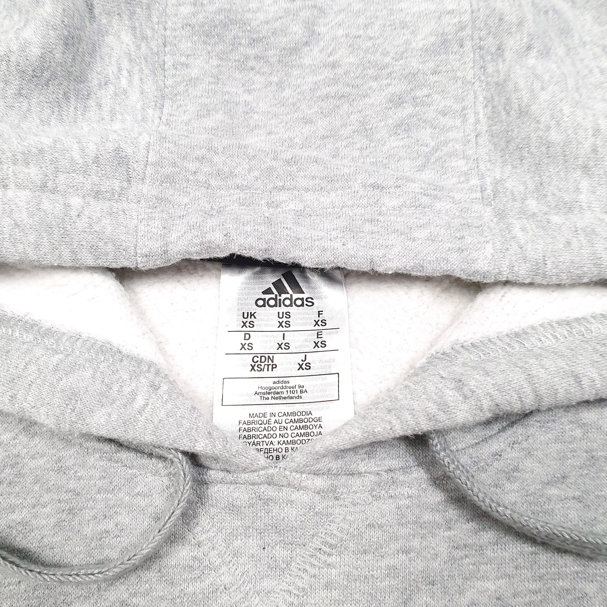 Mens Grey Adidas Volleyball Academy Indianapolis USA Spellout Hoodie Jumper