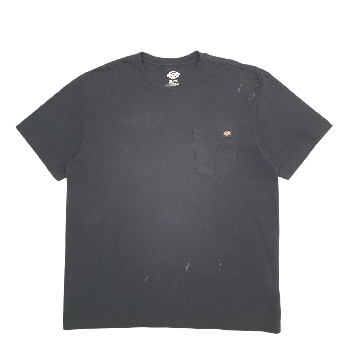 Mens Black Dickies Pocket Short Sleeve T Shirt