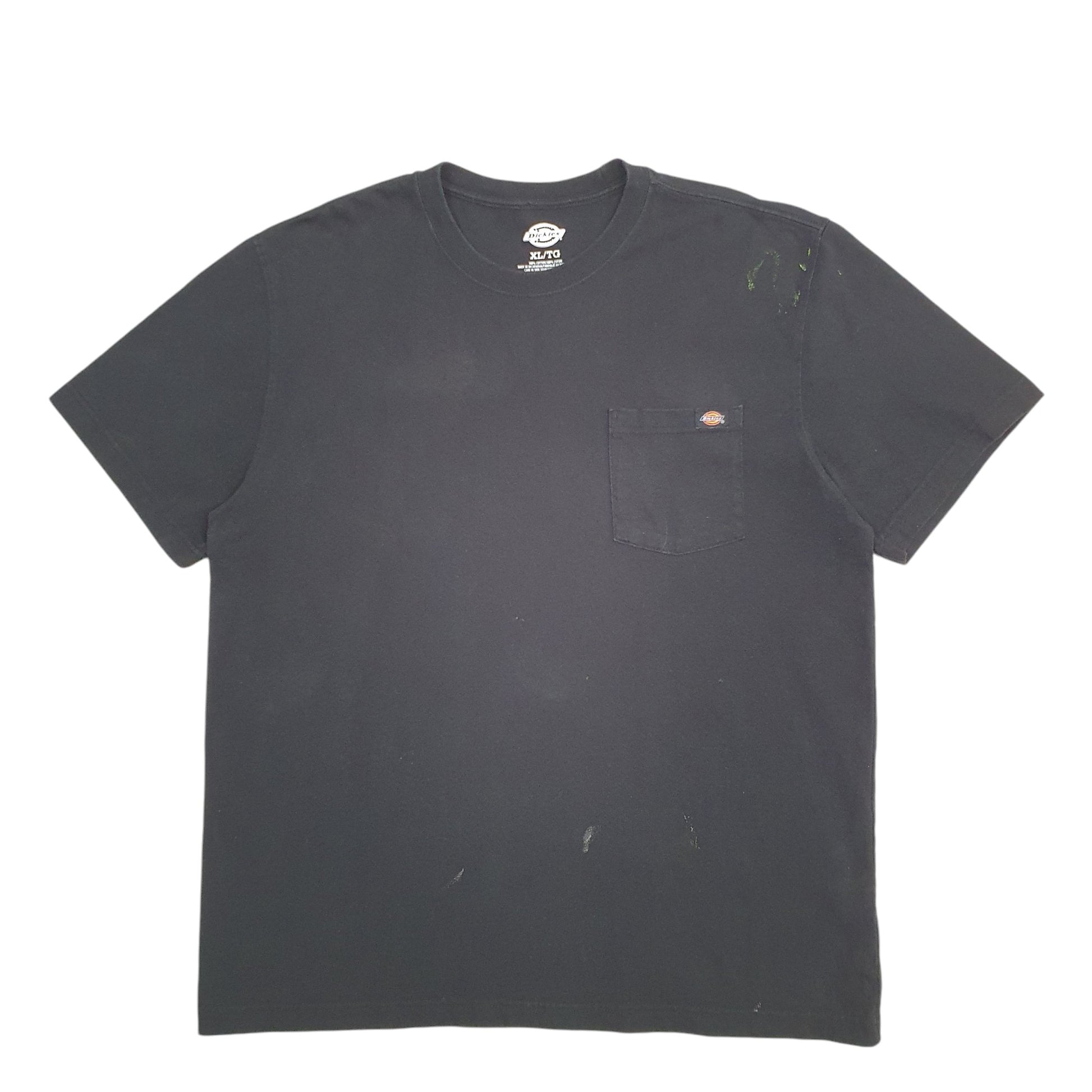 Mens Black Dickies Pocket Short Sleeve T Shirt